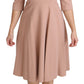 Elegant Light Pink A-Line Knee Length Dress