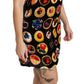 Chic Black Desserts Print Shift Mini Dress
