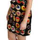 Chic Black Desserts Print Shift Mini Dress