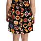 Chic Black Desserts Print Shift Mini Dress