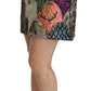 Vibrant Floral Jacquard Designer Skirt
