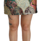 Vibrant Floral Jacquard Designer Skirt