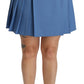 Elegant Blue High Waist Skirt