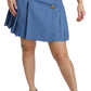 Elegant Blue High Waist Skirt