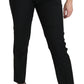 Chic Slim Fit Mid Waist Cropped Pants