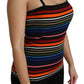 Multicolor Stripe Sleeveless Cotton Tank Top