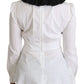 Elegant White Collared Cotton Top