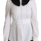 Elegant White Collared Cotton Top