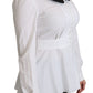 Elegant White Collared Cotton Top