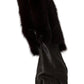 Chic Mid Arm Brown Leather Gloves