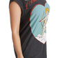 Elegant Gray Cotton Sleeveless Blouse