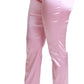 Pink Metallic Chic Trousers
