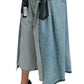Elegant Mid Waist Wide Leg Denim