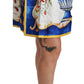Elegant Silk Floral High-Waist Skirt