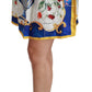 Elegant Silk Floral High-Waist Skirt