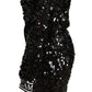 Exquisite Black Jumpsuit Dress with Gold Accents