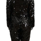 Exquisite Black Jumpsuit Dress with Gold Accents