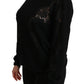 Elegant Cashmere Crewneck Sweater with Lace Detail