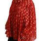 Elegant Silk Metallic Polka Dot Blouse