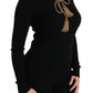 Elegant Virgin Wool Gold Tassel Sweater
