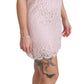Elegant Pink Shift Mini Dress