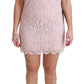 Elegant Pink Shift Mini Dress