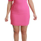 Exquisite Pink Bodycon Mini Dress