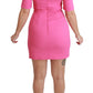 Exquisite Pink Bodycon Mini Dress