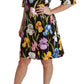 Floral Brocade Shift Mini Dress