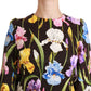 Floral Brocade Shift Mini Dress