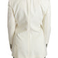 Elegant Off-White Silk-Lined Blazer