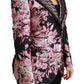 Elegant Floral Jacquard Blazer