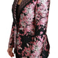 Elegant Floral Jacquard Blazer