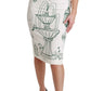 Enchanted Forest Midi High-Waist Skirt