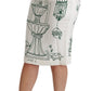 Enchanted Forest Midi High-Waist Skirt