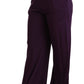 Elegant High Waist Wide Leg Trousers