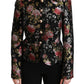 Floral Elegance Single Breasted Jacket