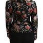 Floral Elegance Single Breasted Jacket