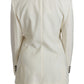Elegant Cream & Black Detailed Blazer