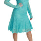 Elegant Light Blue Lace Sheath Dress