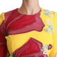 Sunshine Bloom Sheath Knee-Length Dress