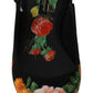 Multicolor Floral Slingback Sandals with Crystals
