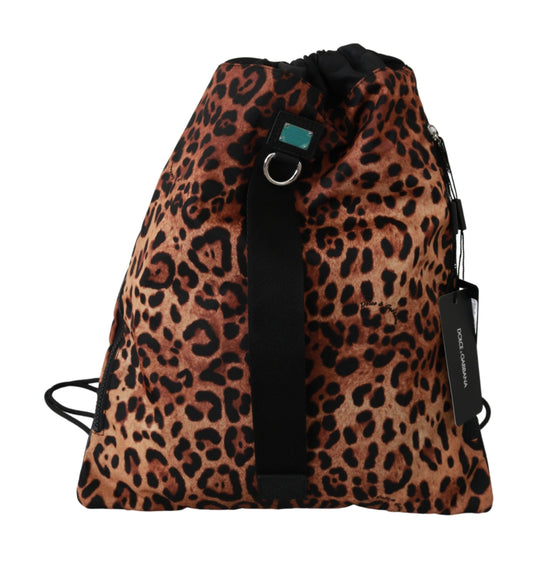 Chic Leopard Print Backpack for Stylish Ventures