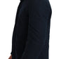 Elegant Dark Blue Long Coat Parka