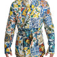 Multicolor Majolica Robe Jacket Coat