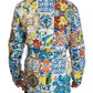 Multicolor Majolica Robe Jacket Coat