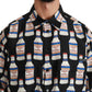 Elegant Silk Casual Shirt with Venus Print