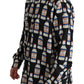 Elegant Silk Casual Shirt with Venus Print