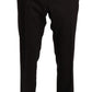 Elegant Brown Wool-Silk Men's Suit