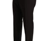 Elegant Brown Wool-Silk Men's Suit